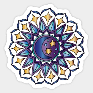 Moon Mandala Sticker